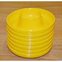 Vintage Eierbecher 70Er Jahre Gelb Retro Mid Century Seventies Egg Cup Landhausstil Shabby Chic von VintageandGlory