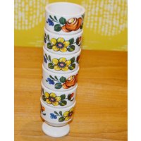 Vintage Eierbecher Von Emsa 70Er Jahre Retro Mid Century Seventies Egg Cup Landhausstil Shabby Chic von VintageandGlory