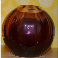 Vintage Glas Vase Lila 70Er Jahre Retro Mid Century Space Age Shabby Chic Landhausstil von VintageandGlory