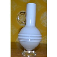 Vintage Glas Vase Weiß 70Er Jahre Retro Mid Century Space Age Shabby Chic Landhausstil Vintage Glas Vase Weiß 70Er Jahre Retro Mid Century Space Age Shabby Chic Landhausstil von VintageandGlory