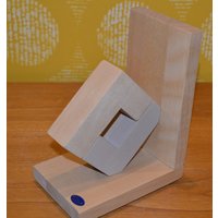 Vintage Holz Buchstütze Naturholz Made in Schweden 80Er Jahre Design Mid Century Retro Bookends von VintageandGlory