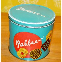 Vintage Keks Blech Dose Von Bahlsen Blau/Bunt 50Er Jahre Retro Space Age Design Mid Century Shabby Chic Landhausstil Vintage Keks Blech Dose Von Bahlsen Blau/Bunt 50Er Jahre Retro Space Age Design Mid Century Shabby Chic Landhausstil von VintageandGlory