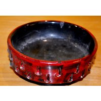 Vintage Keramik Schale Fratelli Fanciullacci Erdbeere Rot 70Er Jahre Retro Design Mid Century Space Age Wgk Shabby Chic von VintageandGlory