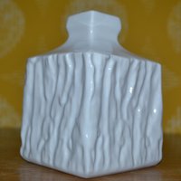 Vintage Keramik Vase Weiß Op Art Wgk 70Er Jahre Retro Design Mid Century Space Age von VintageandGlory