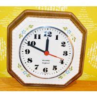 Vintage Keramik Wanduhr Braun /Beige 70Er Jahre Retro Clock Seventies Space Age Mid Century Wgk Wgp Vintage Keramik Wanduhr Braun /Beige 70Er Jahre Retro Clock Seventies Space Age Mid Century Wgk Wgp von VintageandGlory