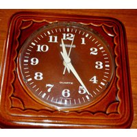 Vintage Keramik Wanduhr Von Blessing 70Er Jahre Retro Braun Seventies Space Age Mid Century Wgk Wgp von VintageandGlory