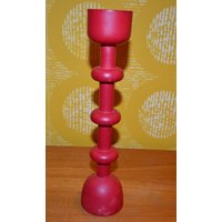 Vintage Kerzenständer Rot 70Er Jahre Seventies Retro Mid Century Space Age Shabby Chic Landhaustil Vintage Kerzenständer Rot 70Er Jahre Seventies Retro Mid Century Space Age Shabby Chic Landhaustil von VintageandGlory