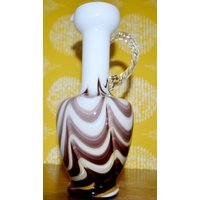 Vintage Opaline Glas Vase 60Er70Er Jahre Made in Italy Retro Design Mid Century Space Age Op Art von VintageandGlory
