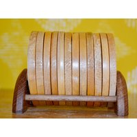 Vintage Untersetzer Holz Braun Landhausstil Shabby Chic 70Er Jahre Retro Mid Century Vintage Untersetzer Holz Braun Landhausstil Shabby Chic 70Er Jahre Retro Mid Century von VintageandGlory