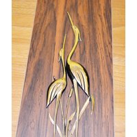 Vintage Wand Deko/Bild Kraniche Holz Kunststoff 60Er Jahre Kassiker Retro Mid Century Vintage Wand Deko/Bild Kraniche Holz Kunststoff 60Er Jahre Kassiker Retro Mid Century von VintageandGlory