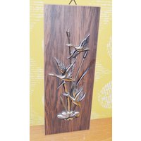 Vintage Wand Deko/Bild Schwäne Holz Kunststoff 60Er Jahre Kassiker Retro Mid Century Vintage Wand Deko/Bild Schwäne Holz Kunststoff 60Er Jahre Kassiker Retro Mid Century von VintageandGlory