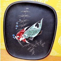 Vintage Wandteller Keramik Schwarz /Bunt 50Er Jahre Rockabilly Design Retro Mid Century Rockabella Vintage Wandteller Keramik Schwarz /Bunt 50Er Jahre Rockabilly Design Retro Mid Century Rockabella von VintageandGlory