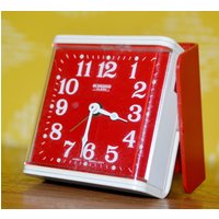 Vintage Wecker Von Blessing Aus Den 70Er Jahre Rot /Weiß Mid Century Retro Rockabilly Shabby Chic Alarm Clock von VintageandGlory