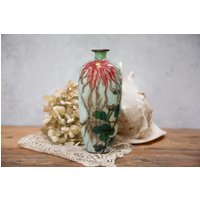 Antike Meiji Ginbari Cloisonne Vase Florales Meeresornament, Um 1900 von VintageboxGB