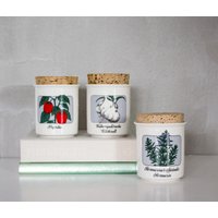 Vintage Arabia Of Finland - Kräutergläser Original Korkverschluss, Rosmarin Keramik Dose Finnland, Pfeffer Behälter Kork von VintagebyTigerlilly