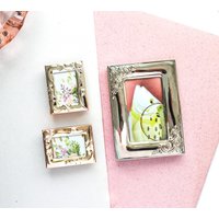 Vintage Mini Versilberte Fotorahmen, Art Deco Silber Bilderrahmen, Rahmen Silber, Sonne Sterne Vintage Mini Versilberte Fotorahmen, Art Deco Silber Bilderrahmen, Rahmen Silber, Sonne Sterne von VintagebyTigerlilly