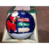 Li Bien 2018 Ornament, Weihnachtsmann Glas Handbemalte Lebkuchen Zuckerstange Fabrik von Vintagechristmasetsy