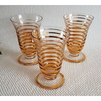 Vintage Glasplättchen/ Große Gläser/Massives Glas Dekor Ösen von VintagedesignM