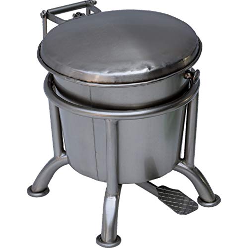 Treteimer Vintage Abfalleimer Industrial Silber Klein Treteimer Vintage Abfalleimer Industrial Silber Klein von Vintagehaus