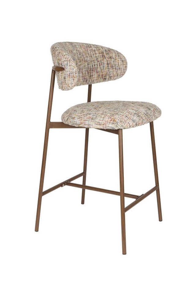 Vintagehaus Barhocker 2er Set Retro Claes Walnussholzoptik von Vintagehaus