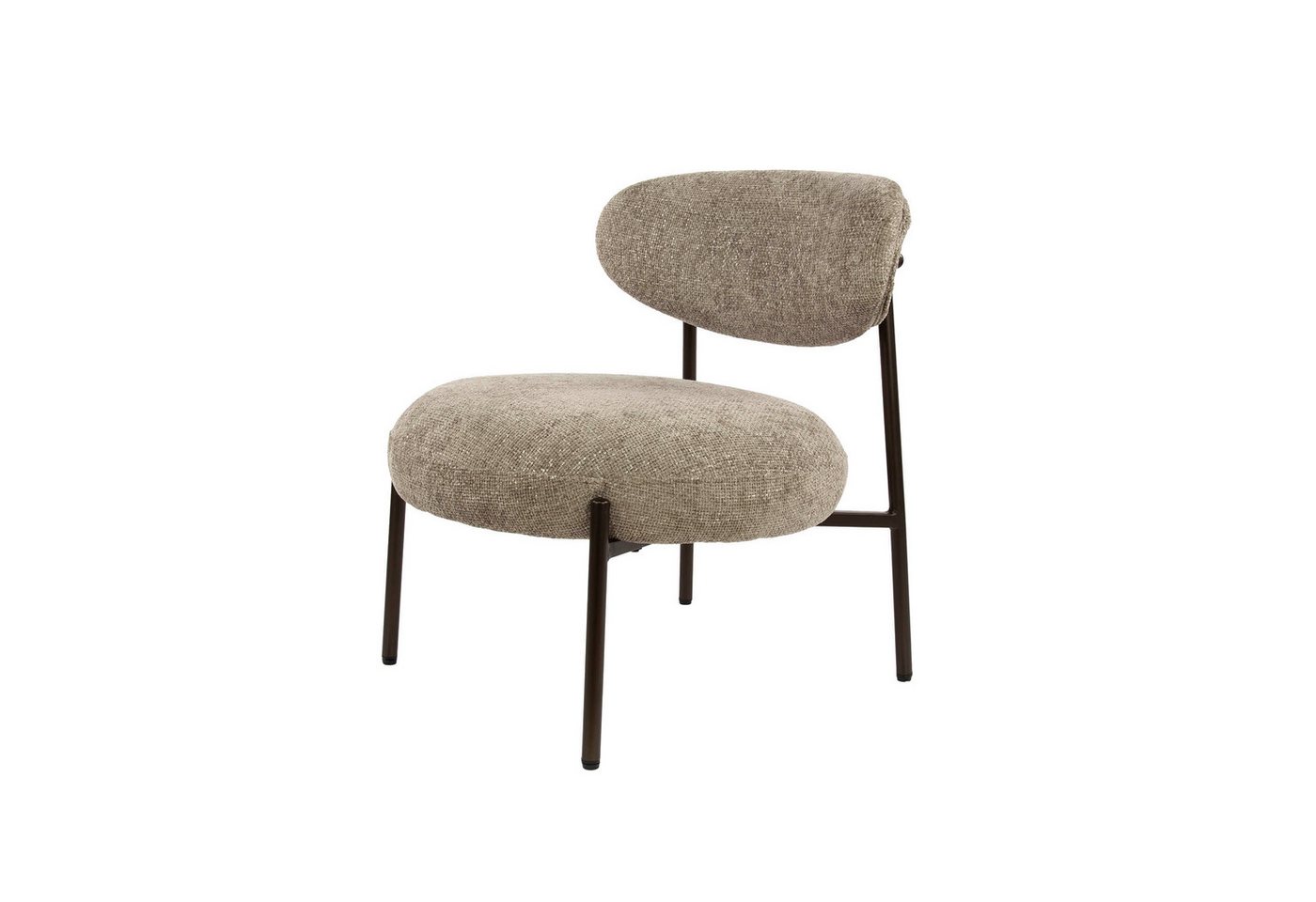 Vintagehaus Cocktailsessel Retro Round in erdigen Farbtönen von Vintagehaus