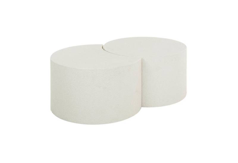 Vintagehaus Couchtisch Retro Couchtisch 2er Set Half Moon Stone von Vintagehaus