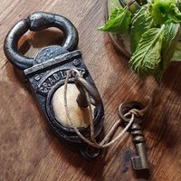 Pad Lock Antik Look Eisen & Bronze 2 Schlüssel Krabbenschloss. Funktionaler Verschluss Mit Schlüsseln. Sammlerstück Handgemachtes Schloss Im von VintageindiaCA