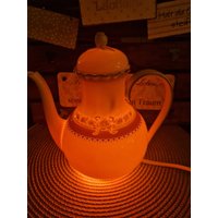 Vintage Kaffeekanne Als Lampe, Beleuchtete Vintage Kaffeekanne Als Lampe, Beleuchtete von Vintagekreation