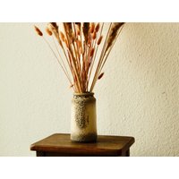 Mid Century Fat Lava Vase in Grau von Vintagepapst