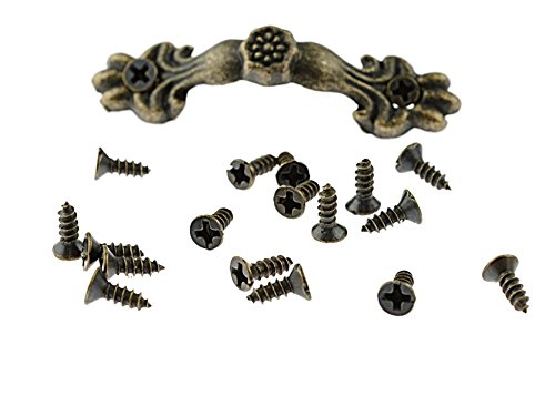 50 Schrauben in antik bronzefarben, 6 mm von Vintageparts, DIY-Schmuck von Vintageparts FACHHANDEL FÜR SCHMUCKZUBEHÖR