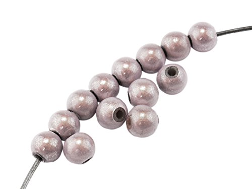 Miracle Perlen in Flieder 6 mm 20 Stück von Vintageparts DIY Schmuck Wunschperlen Magic Beads 3D- Effekt von Vintageparts FACHHANDEL FÜR SCHMUCKZUBEHÖR