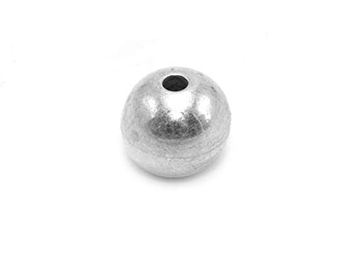 Vintageparts glänzende Perle aus 925 Silber 10 mm 1 Stück zum Schmuck selber basteln von Vintageparts FACHHANDEL FÜR SCHMUCKZUBEHÖR