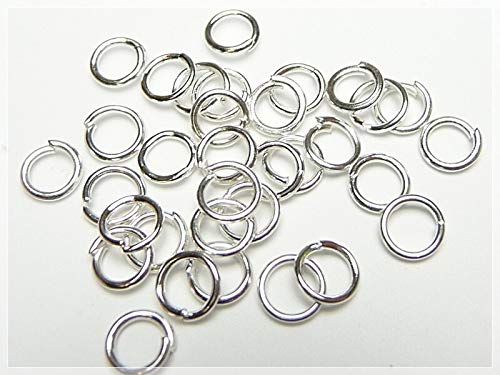 Biegeringe 5 mm silberfarben 100 Stück von Vintageparts zum Schmuck selber Machen von Vintageparts FACHHANDEL FÜR SCHMUCKZUBEHÖR