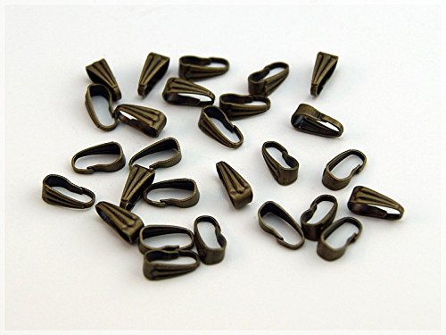 40 Collierschlaufen in Vintage bronze von Vintageparts, DIY-Schmuck 40 Collierschlaufen in Vintage bronze von Vintageparts, DIY-Schmuck von Vintageparts
