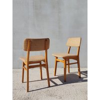 1 Von 2 Retro Stühle/Esszimmerstuhl Möbel Ambiente Zuhause Mid Century Modern Mcm Stuhl /70Er Jahre von VintageretroBySpela