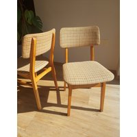 1 Von 2 Retro Stuhl/Esszimmerstuhl Möbel Mid Century Modern 70'er Jahre von VintageretroBySpela
