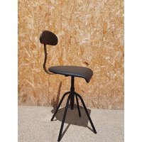 Mid-Century Industrieller Bürostuhl/Vintage Verstellbarer Drehstuhl Stol Kamnik Designer Stuhl Industrial Style /70's von VintageretroBySpela