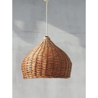 Vintage Korb Hängelampe, Mid Century Modern Beleuchtung Vintage Korb Hängelampe, Mid Century Modern Beleuchtung von VintageretroBySpela