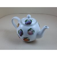 Vintage Porzellan Arthur Wood Obst Teekanne Made in England von Vintagetimeon