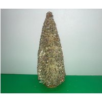 Natürlicher Flaschenbürstenbaum, Natürliche Flaschenbürste Multi Glitter Baum, Weihnachtsflaschenbürstenbaum, Vintage Regenbogen Baum von VintagevaluablDesign