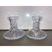 Paar Waterford Alana 10 cm Kerzenständer, Crystal Kerzenhalter, Vintage Neuwertiger Zustand von VintagevaluablDesign