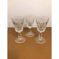 Set Mit 3 Vintage Waterford Kenmare Gläsern, Bleikristall Claret Weingläsern, Signierten Irish Crystal 6 "Weingläsern von VintagevaluablDesign