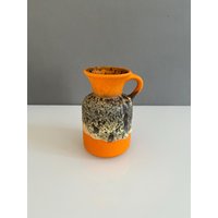 Vintage Jasba Vase Trompete N602 12 14 Fat Lava West German Pottery Wgp Mcm von Vintagewondershop