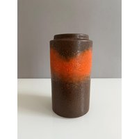 Vintage Vase Von Scheurich Nr. 203-18/Fat Lava West German Pottery Wgp Mcm W. Germany von Vintagewondershop