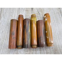 6 Teile Vintage Türgriffe Bakelit Antiker Gemalter Türgriff Riesengriff Griffe Rotes Türklinke Set Retro Knäufe von VintagioUA