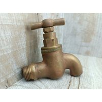 Vintage Messing Wasserhahn Sowjetunion, Bad Dekor | Funktioniert Nicht von VintagioUA