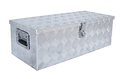 VINTEC 73516 Alu Transportbox VT 55 (Universell einsetzbar, Handverlötet, aus massivem Vollmetall (Alu 1,7 mm)), silber von VINTEC