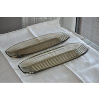 2Er Set Fischplatte "Atland", 1980Er." Glasplatte Tarbeklaas 1980Er 2Er Set Fischplatte "Atland", 1980Er." Glasplatte Tarbeklaas 1980Er von Vintegelane