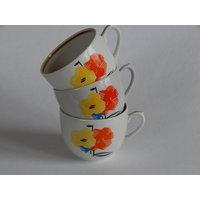 3Er Set Vintage Tee -/Kaffeetassen, Geschirr Verbilki von Vintegelane