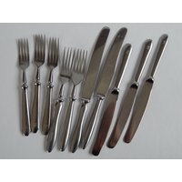Set Von 10 Vintage Mismatched Gabeln Und Messer Home Geschirr, Besteck Küchengeschirr 1960 S von Vintegelane